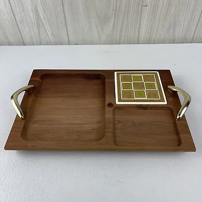 Vintage GEORGES BRIARD WOODLAND Serving Tray MCM Mid Century Starburst Sunburst • $29.71