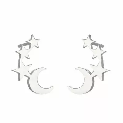 Moon And Star Stud Earrings • $8