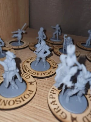 $16 • Buy Dungeons & Dragons Status Tokens,Table Top Versitile, Laser Engraved. 21 Tokens 