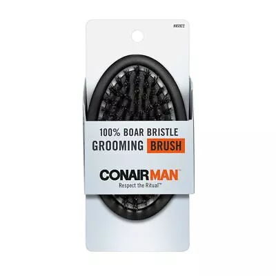 Conair For Men Boar Hand Held Cushion Brush - Black • $5.99