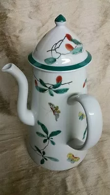 Mottahedeh Portugal Famille Verte Pattern ~ Exceptional Coffeepot • $175