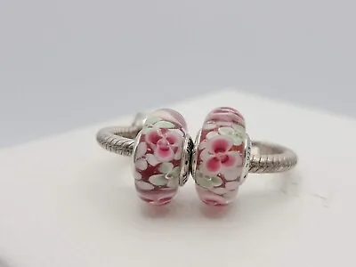 Authentic Pandora Garden Flowers  Murano Glass Charms • $25.99