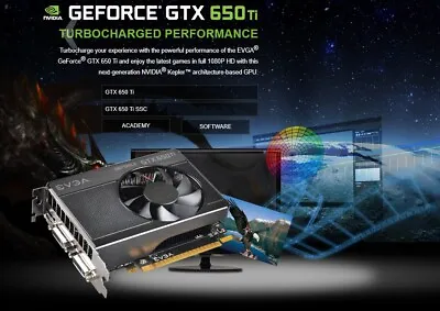 EVGA NVIDIA GeForce GTX 650 Ti (02G-P4-3653-KR) 2 GB GDDR5 SDRAM PCI Express 3.0 • $43.99