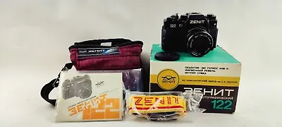 Zenit 122 SLR Film Camera With Helios 44M 58mm 1:2 M52x0.75 Lens Lomo Meter • £199