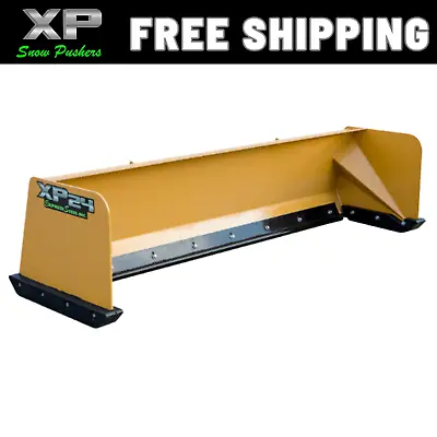 8' XP24 CAT YELLOW TURF PUSHER- Skid Steer Loader- FREE SHIPPING • $2450