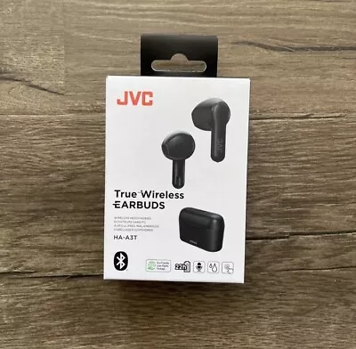 JVC HA-A3T True Wireless Black Bluetooth Water Resistance IPX4 Earbuds - NEW • $19.98