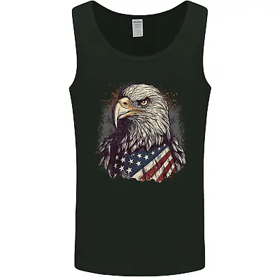 £8.99 • Buy American Eagle With USA Flag July 4th Mens Vest Tank Top