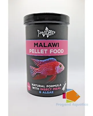 FishScience Malawi Sinking Pellet 115g 450g Fish Tank Cichlid Food Natural • £20.95