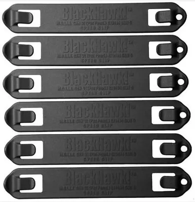 Blackhawk Speed Clips (6-Pack #7) Black - PALS/MOLLE Platform 38C706BK • $14.99