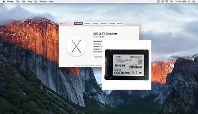 Apple Macbook Pro Mac Mini 2.5 128GB SATA SSD Drive With OS X 10.11 El Capitan • $34.99