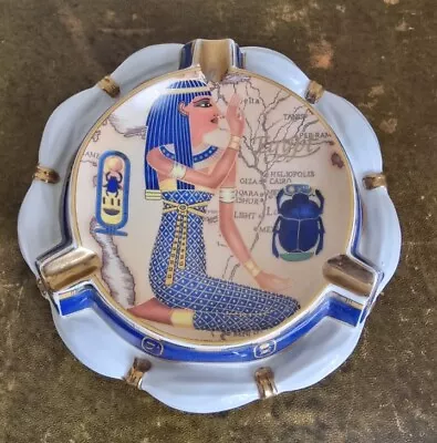 Fathi Mahmoud Egyptian Hieroglyphics Ceramic Ashtray • £8.50