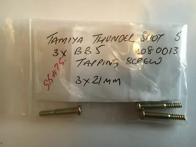 THUNDER SHOT TAMIYA 58067 (1990) BB5 (QTY 3) 2080013 TAPPING SCREW 3mm X 21mm • £0.99