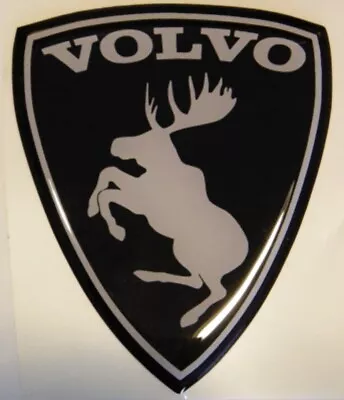 GENUINE Discontinued Prancing Moose VOLVO 3” Poly Gel Dome Decal • $12