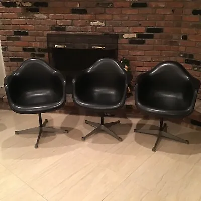 3 Herman Miller 1969  Shell Arm Chair Swivel • $1500