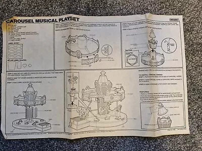 Rare Vintage Matchbox Carousel Collection 1989 - INSTRUCTIONS  • $36.99