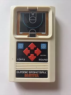 Mattel Classic Basketball Handheld Electronic Game 2003 (Model # 43572) WORKING • $16