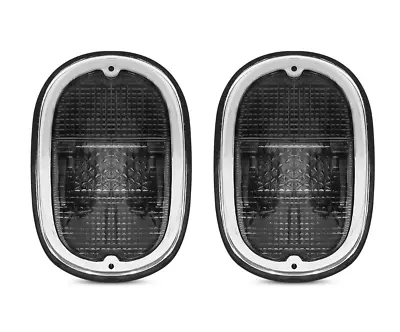 Tail Light Assembly T2 Set Smoke Euro Lens Pair Vw Transporter Bus 1962-1971 • $75