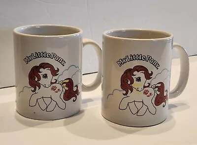 Hasbro 2014 Pair Of  My Little Pony Coffee Mug Gusty Unicorn And June Rose • $18.95