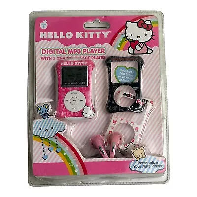 New Sealed Hello Kitty Digital MP3 Player W/ 3 Face Plates 2 GB Rare • $50