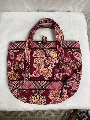 Vera Bradley Small Purse Bag Piccadilly Plum Paisley Retired Pattern • $18