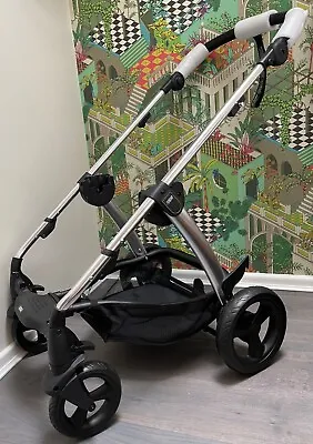 ⭐️ Mamas & Papas SOLA2 SOLA CHROME CHASSIS BLACK HANDLE Wheels Brakes Basket NEW • £149