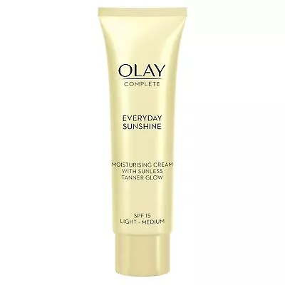 Olay Complete Everyday Sunshine Cream With Sunless Tanner SPF15 Light 50 Ml • £13.50