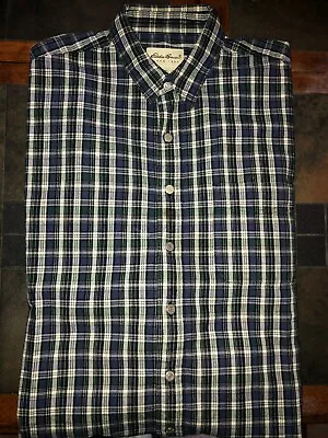 Men's Eddie Bauer Long Sleeve Flannel Shirt - Size Large - EUC • $17.99