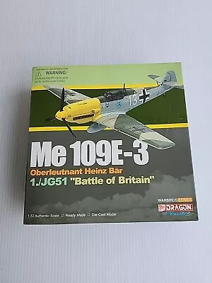 Dragon 50047 Me109E-3 1.Jg51 Heinz Bear Battle Of Britain Metal Finished Model 1 • $39.99