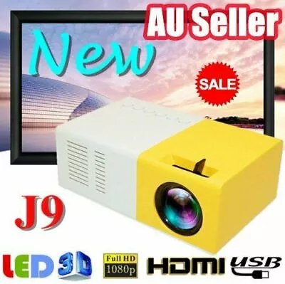 Portable Mini Pocket Projector LED Home Cinema HD 1080P HDMI W/Remote ControllBY • $44.61