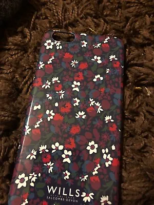 Jack Wills Iphone 6 Plus Case Navy Floral New Unboxed RRP £16.50 • £9.99