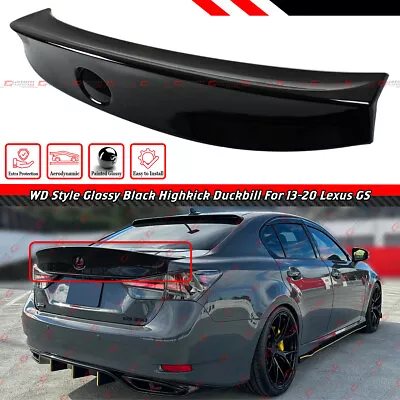 For 2013-2020 Lexus Gs300 Gs350 Gsf Wd Style Gloss Black Duckbill Trunk Spoiler • $129.99