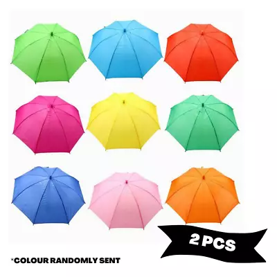 Home Master 2PC 75cm Children's Umbrella With Whistle Random Color • $16.98