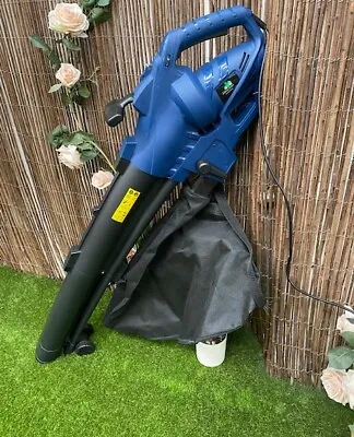 Leaf Vac / Blower 3-in-1 Garden Vacuum Shredder With Wheels 3000W • £49.99