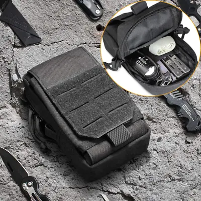 Tactical EDC Pouch Molle Utility Pouch Gadget Organizer Bag Waist Pack IFAK Bag • $8.49