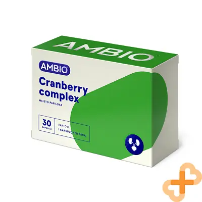 AMBIO Cranberry Complex 30 Capsules Sadge Extract Vitamin C Reduces Tiredness • £12.72