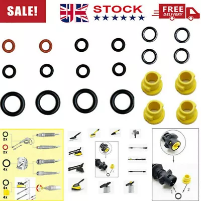 Fit Karcher K2 K3 K4 K5 K6 K7 Pressure Washer Nozzle O Ring Seal Kit 2.640-729.0 • £7.68