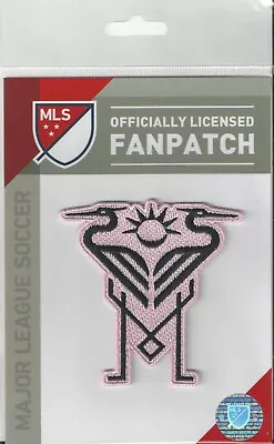 Inter Miami FC MLS Soccer Alternate Patch 3  X 3  Iron Sew Official Futball Pkg • $12.95