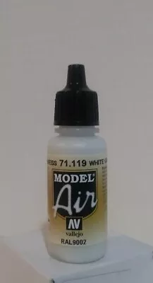 Vallejo Model Air Acrylic Paint 71.119 White Grey • $3.09