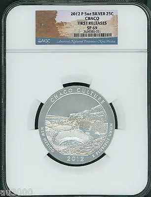 2012-P CHACO CULTURE AMERICA BEAUTIFUL ATB 5 Oz SILVER NGC SP69 FIRST RELEASE FR • $450