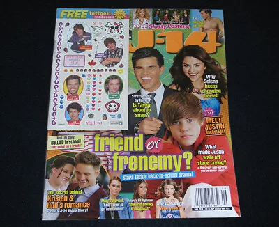 J-14 Magazine Sept 2010 Selena Nick Taylor Justin Demi Miley Zac Big Time Rush A • $14.97