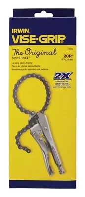 Irwin 27ZR 18 In. Jaw Capacity Silver Vise-Grip Alloy Steel Chain Clamp 9 L In. • $39.28