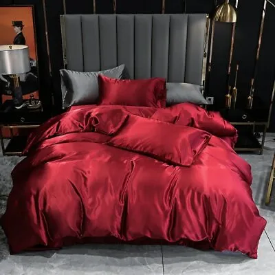 £120.70 • Buy European-style Bedding Set Of Red Luxury Bedding Set Queen Size Duvet Cover Red