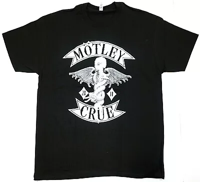 MOTLEY CRUE T-shirt Classic Rock Heavy Metal Tee Men's Black New • $17.99