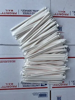New McDonalds Straws.Lot Of 100 Count  Red And Yellow Stripe. Unopened. • $24.95