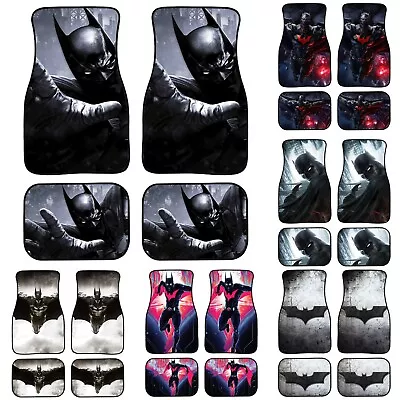 Batman 4PCS Car Floor Mats Universal Auto SUV Front Rear Rubber Carpets Decor • $76.94