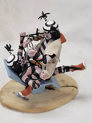 V Wood Signed Hopi Clown Koshone Dentist Chair File Native Kachina Doll • $129.99