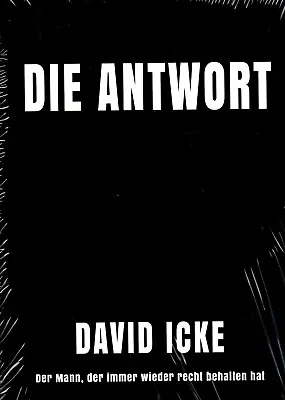 DIE ANTWORT - David Icke BUCH - NEU • £19.25