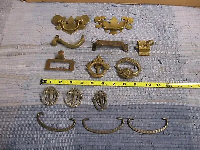 Vintage Antique Furniture Hardware Metal Drawer Pulls Handles Knobs As Pictured • $9.99