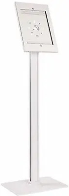 White IPad PRO 12.9” Secure Lockable Anti-Theft Steel Floor Stand With Key Lock • £36.99