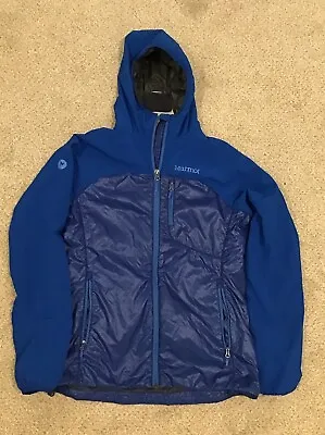 Marmot Hybrid Hooded Jacket Blue Men’s Medium Insulated Lightweight • $24.99
